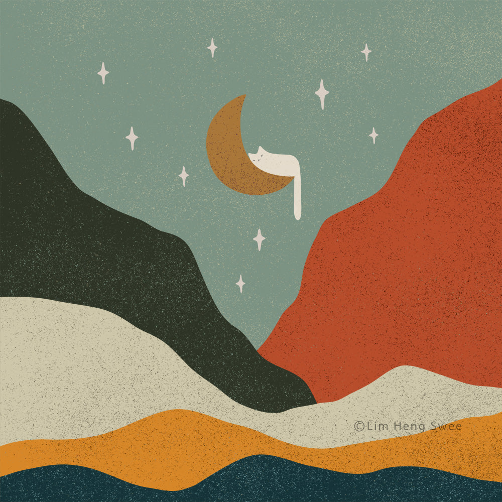 Cat Landscape 203 - Art print