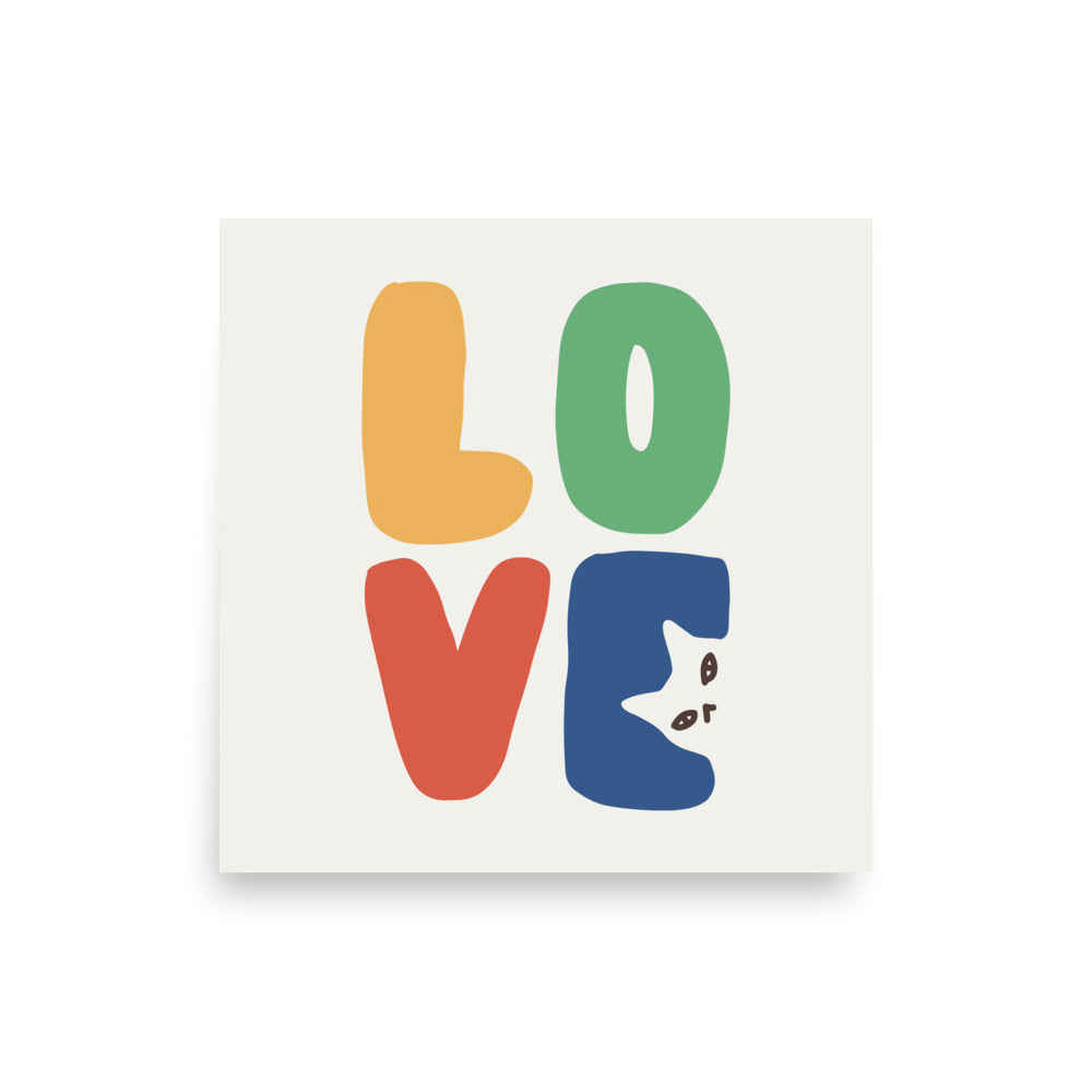 LOVE Cat - Art print