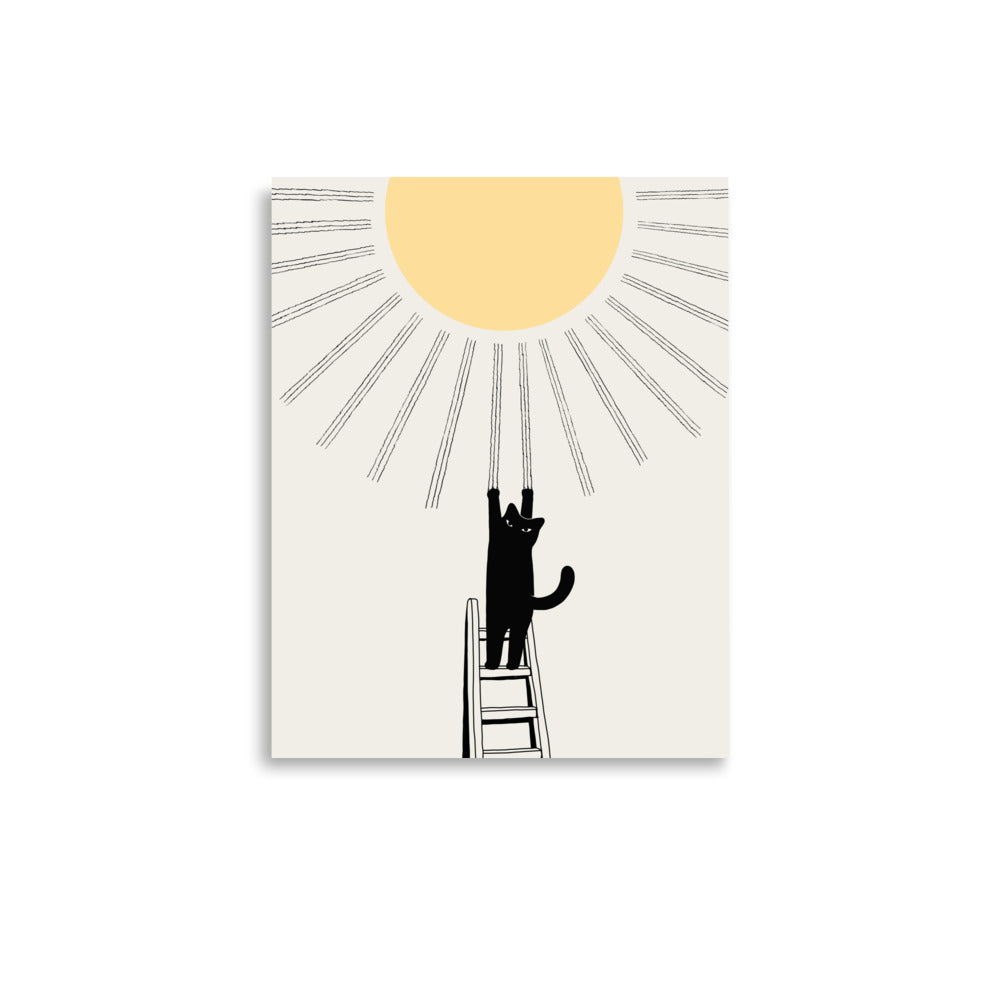Cat Landscape 198: Making Sunshine - Art print