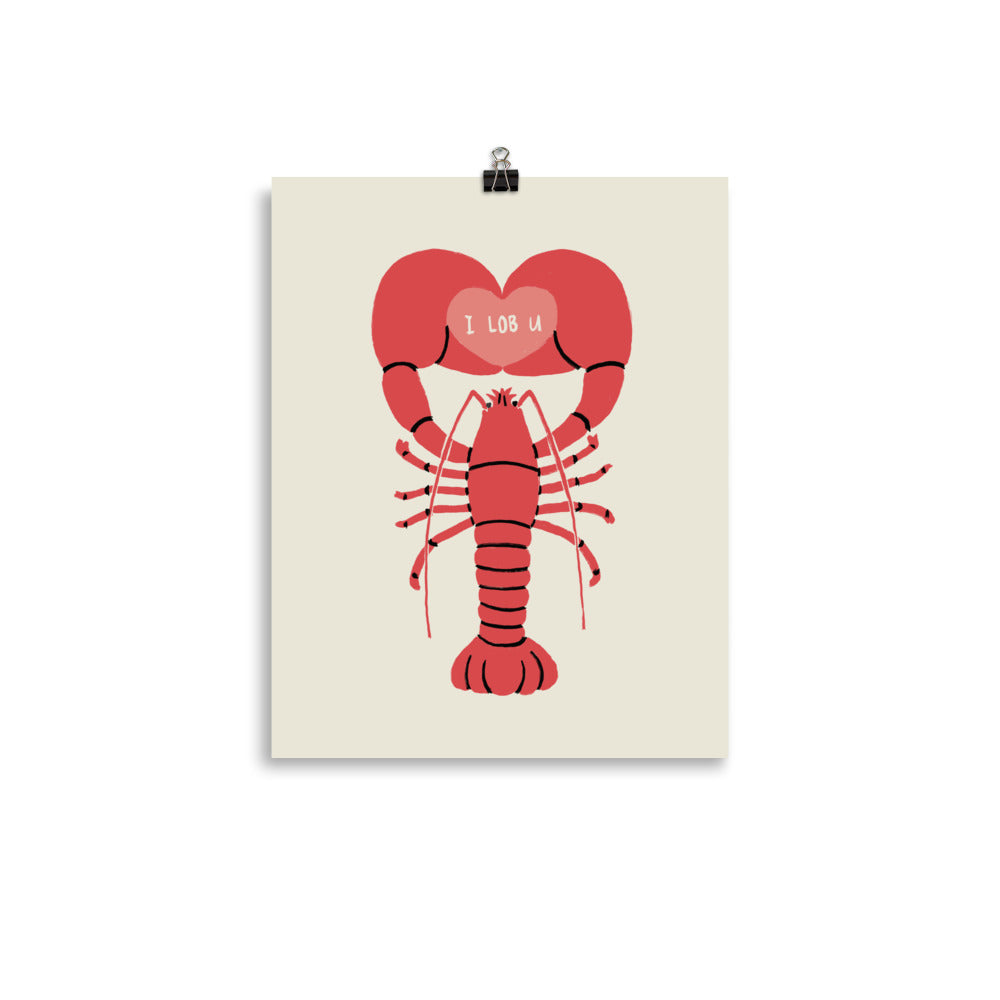 I LOB U - Art print