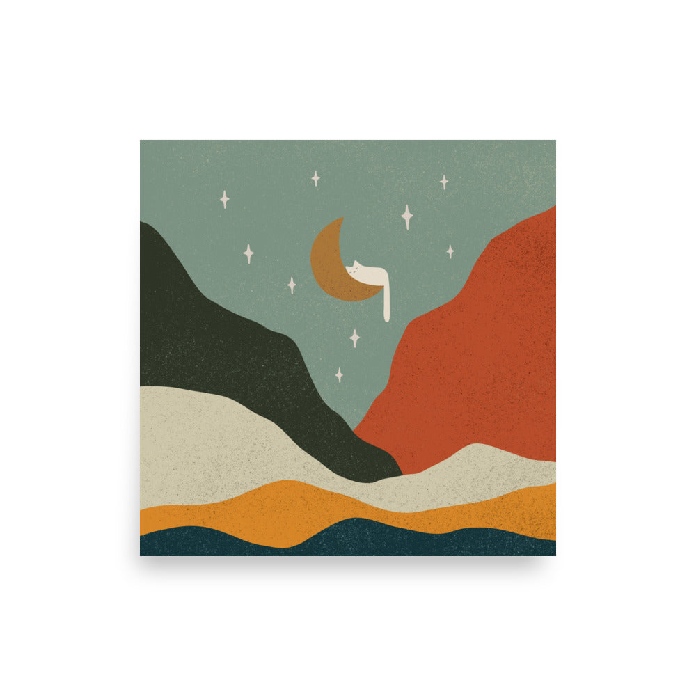 Cat Landscape 203 - Art print