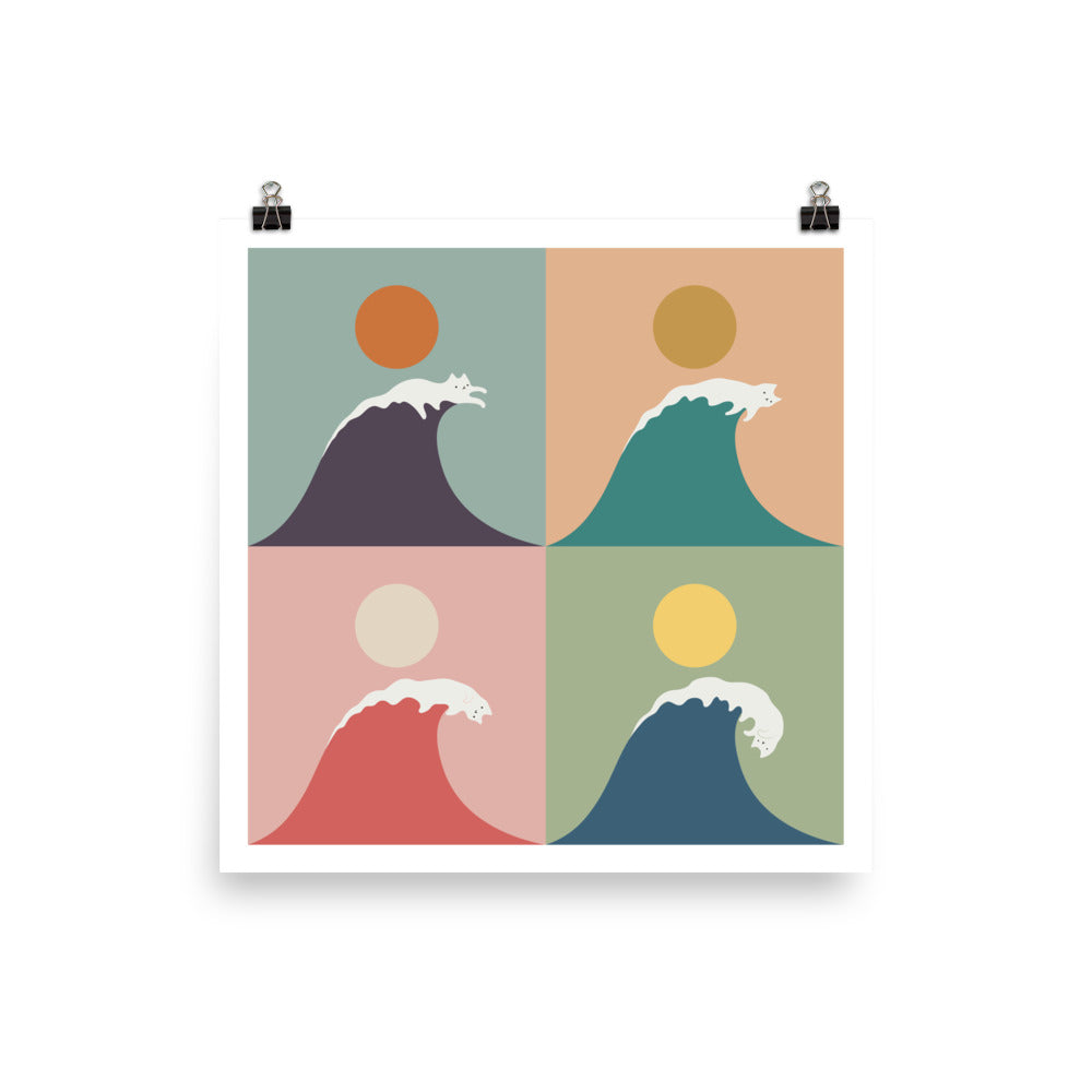 Cat Wave 2x2 - Air print