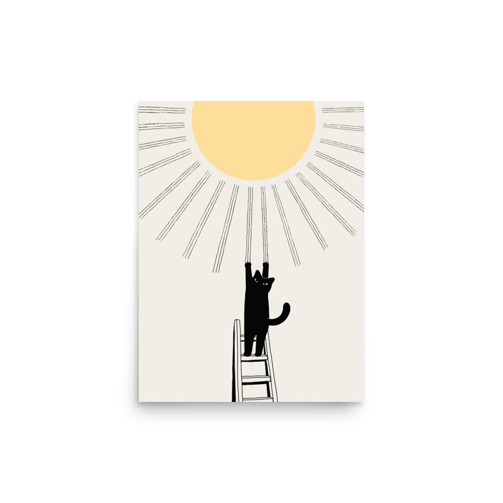 Cat Landscape 198: Making Sunshine - Art print