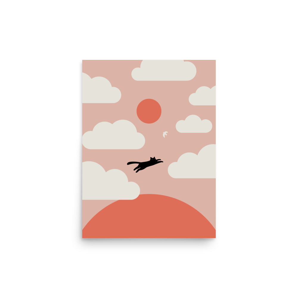 Cat Landscape 200: Hope - Art print