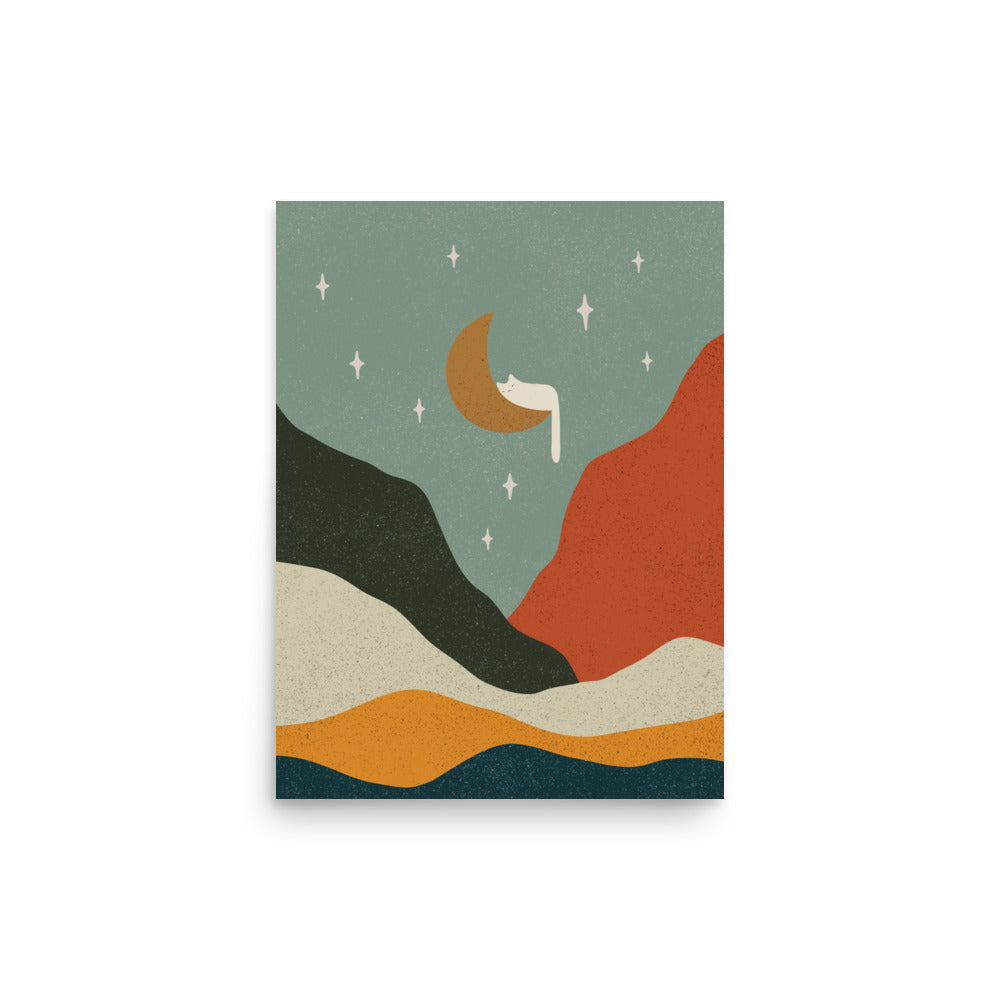 Cat Landscape 203 - Art print