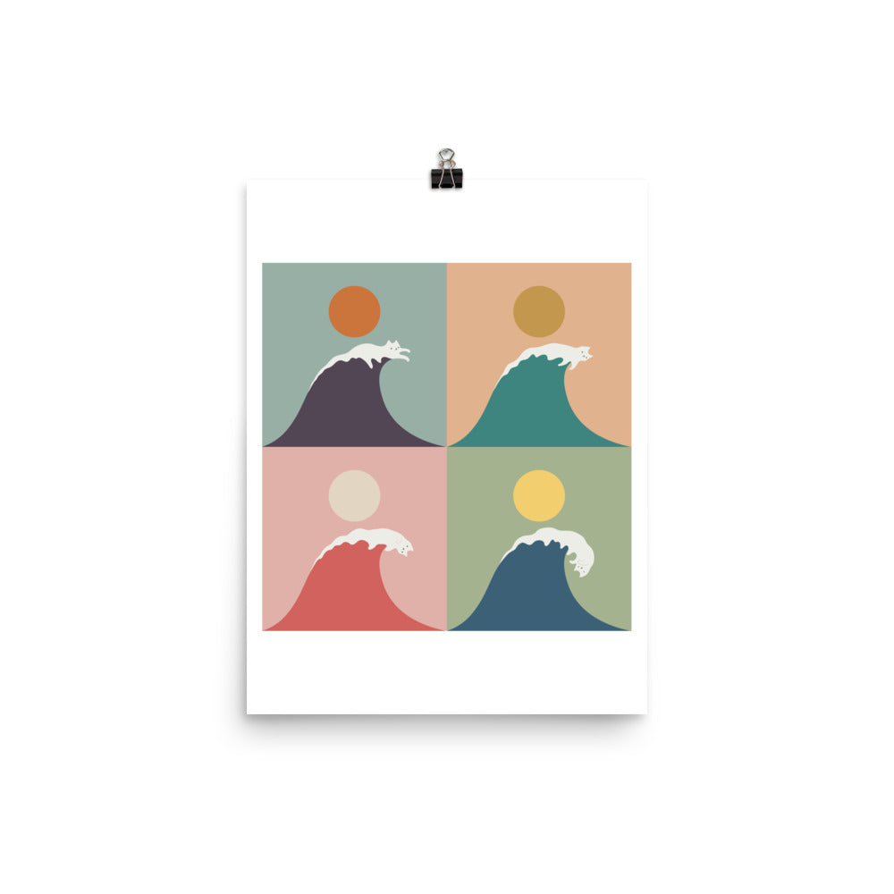 Cat Wave 2x2 - Air print