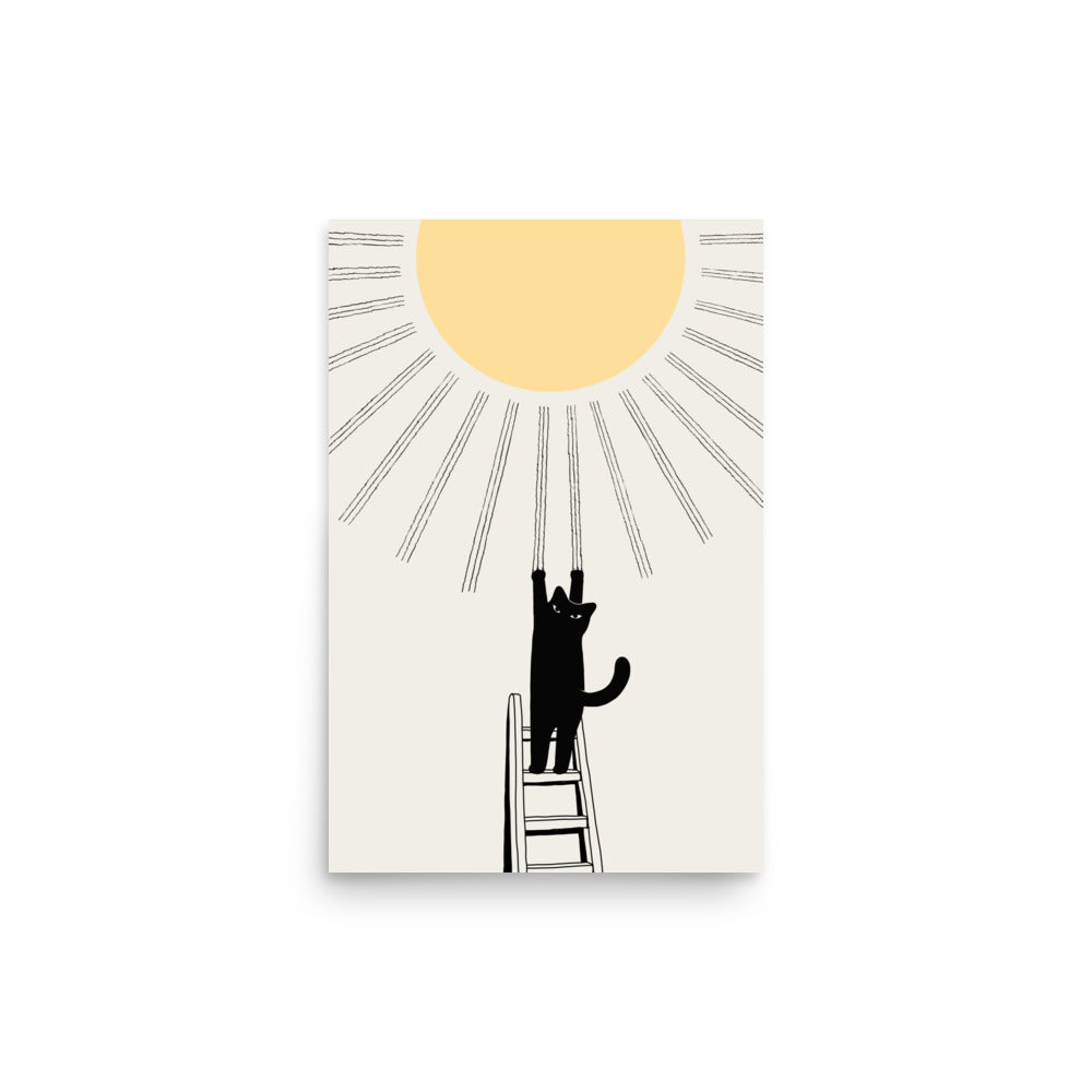 Cat Landscape 198: Making Sunshine - Art print