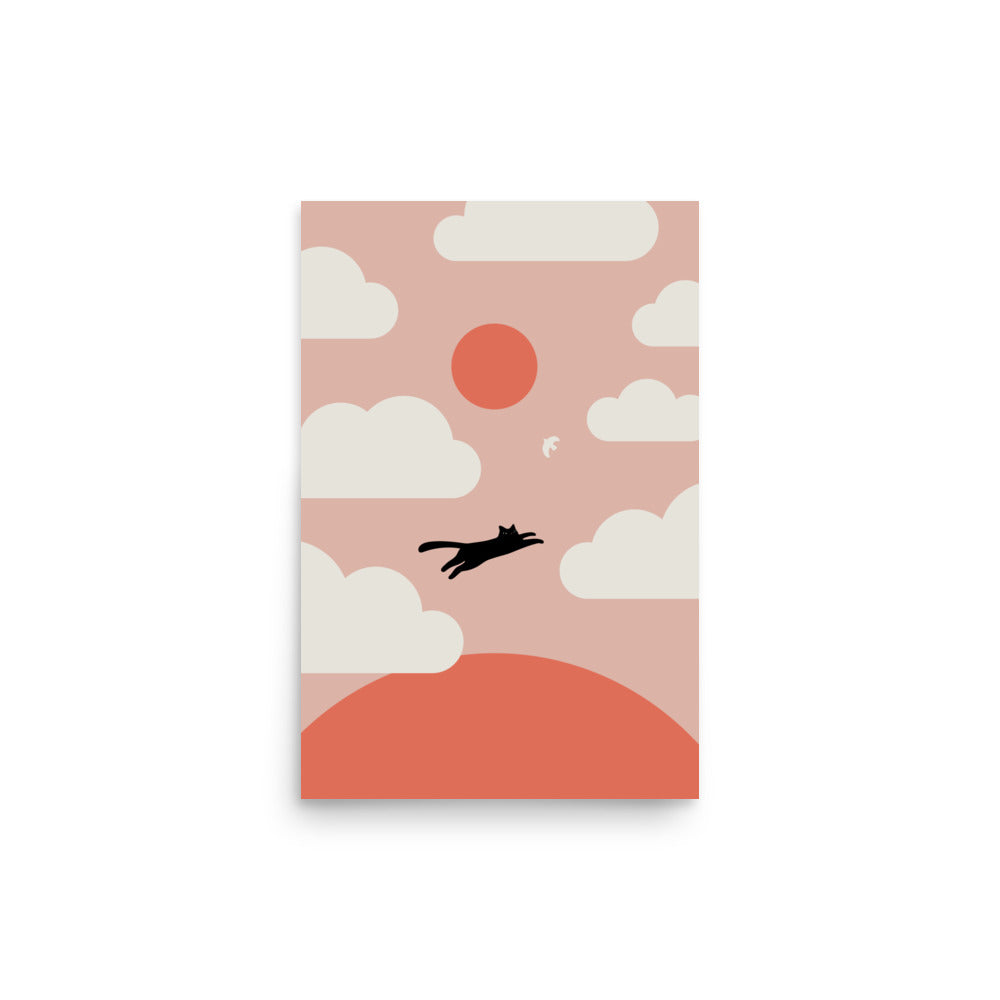 Cat Landscape 200: Hope - Art print