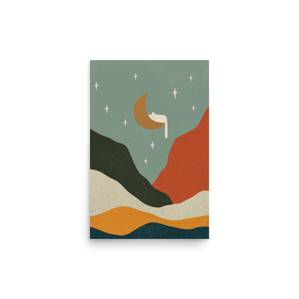 Cat Landscape 203 - Art print