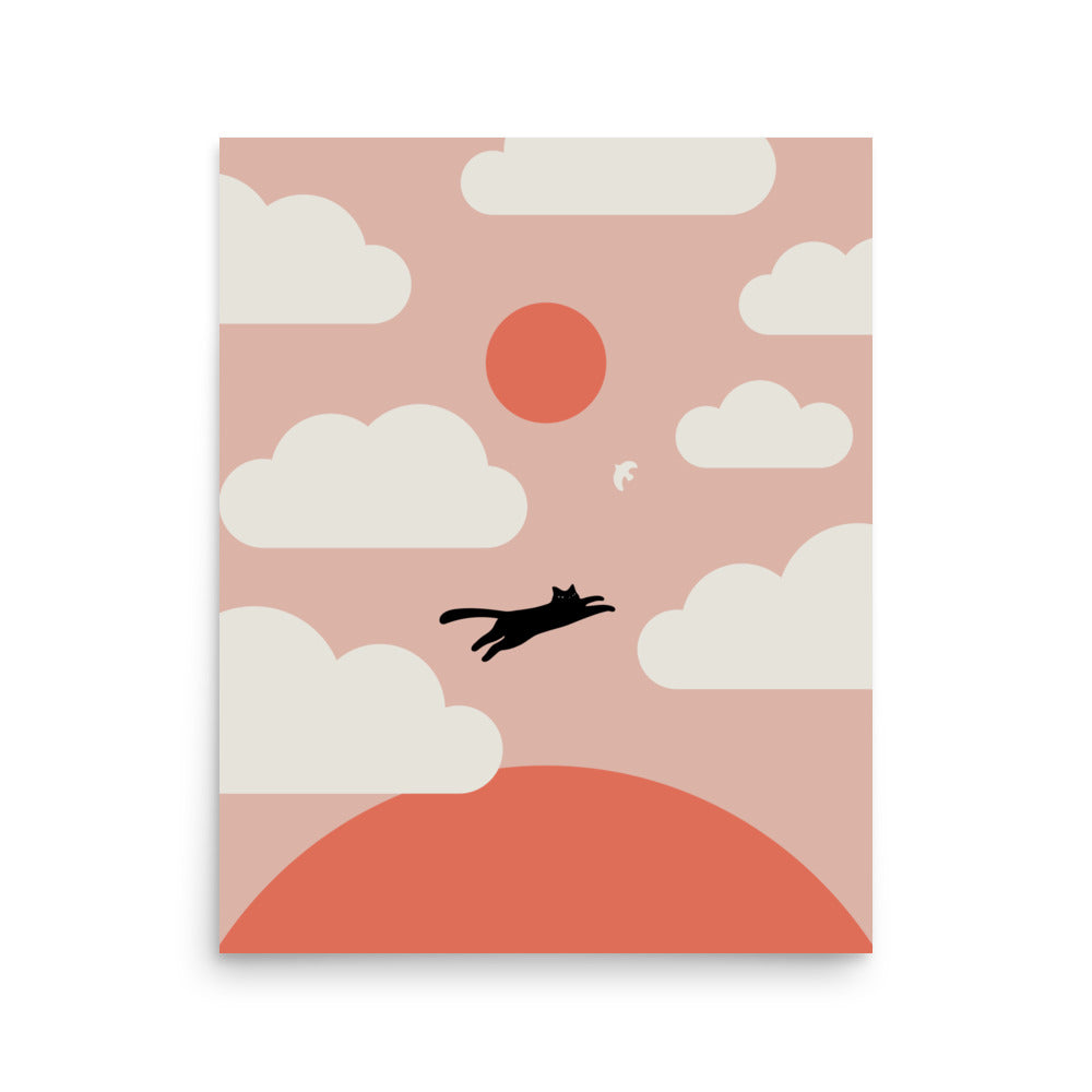 Cat Landscape 200: Hope - Art print
