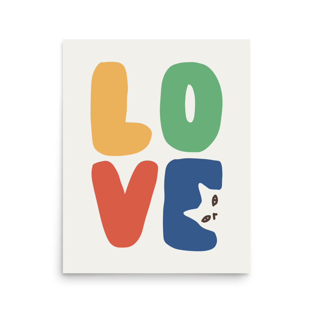 LOVE Cat - Art print