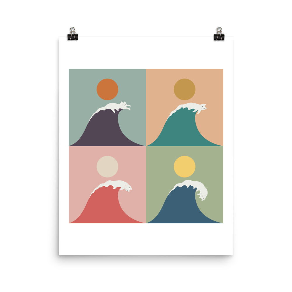 Cat Wave 2x2 - Air print