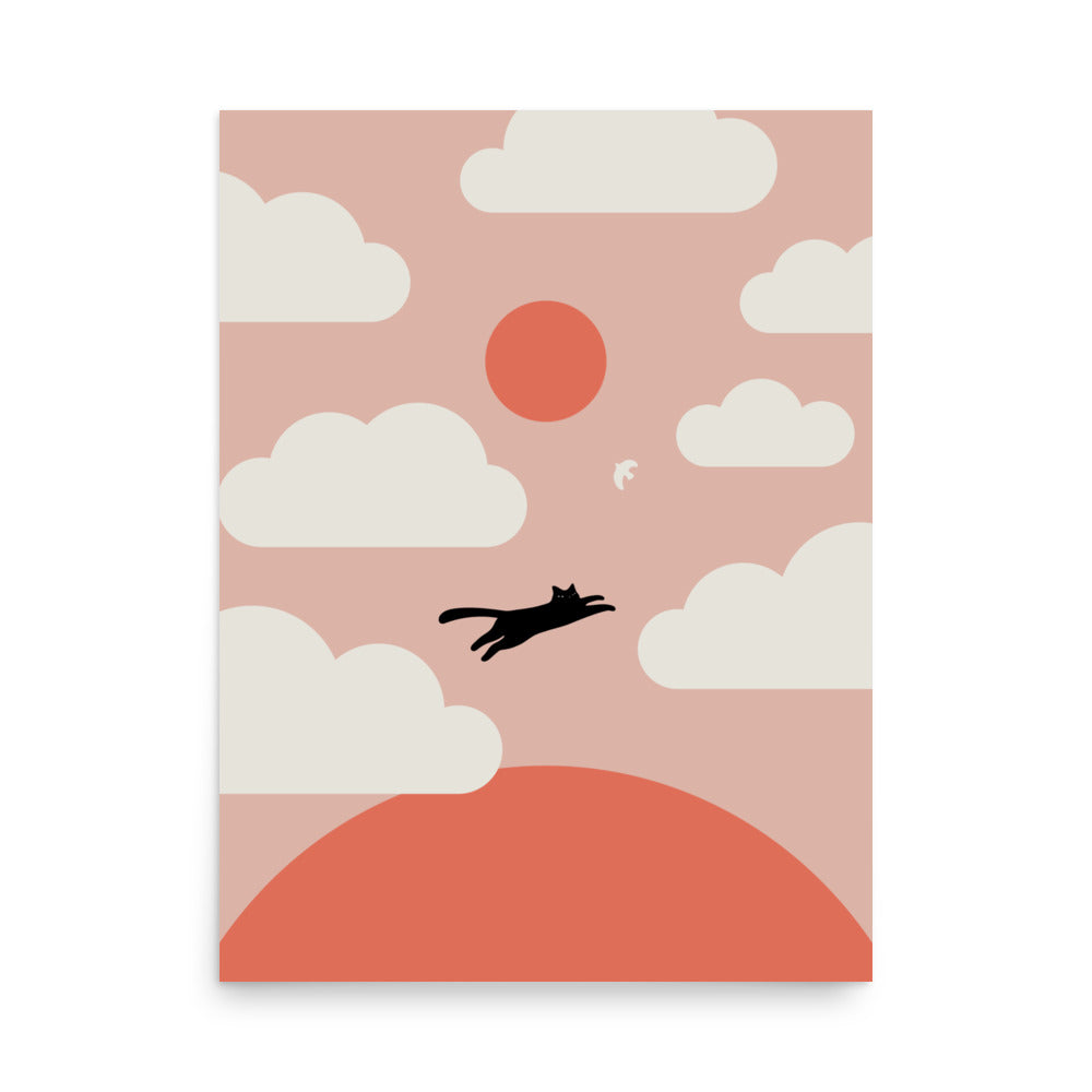 Cat Landscape 200: Hope - Art print