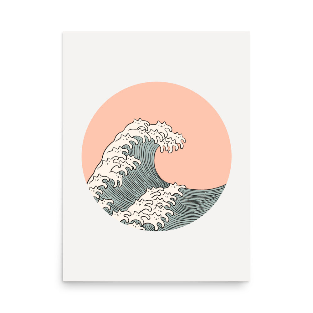 Cat Landscape 201: The Cat Wave - Art print