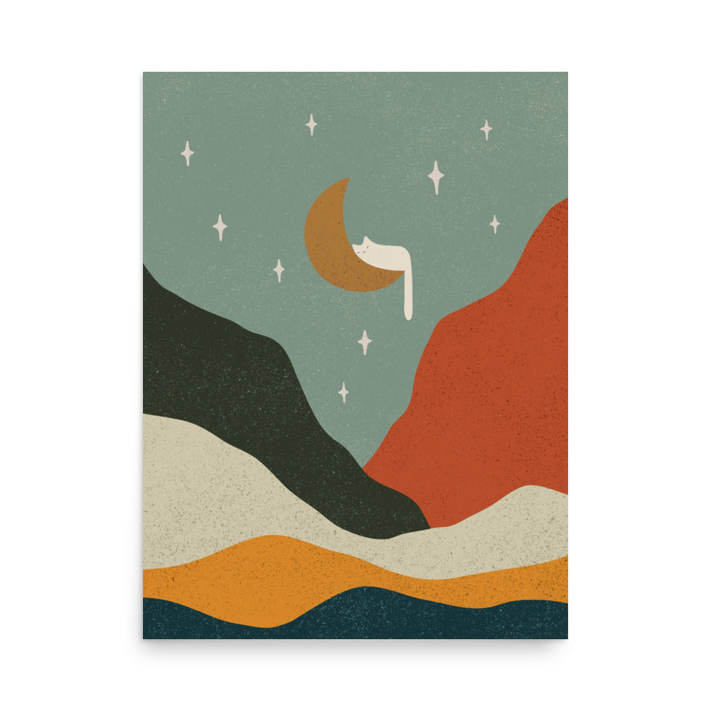 Cat Landscape 203 - Art print