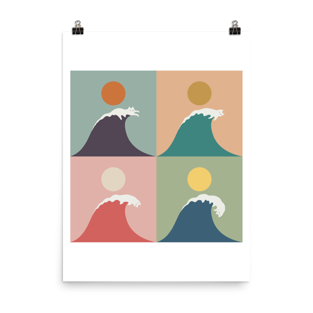 Cat Wave 2x2 - Air print