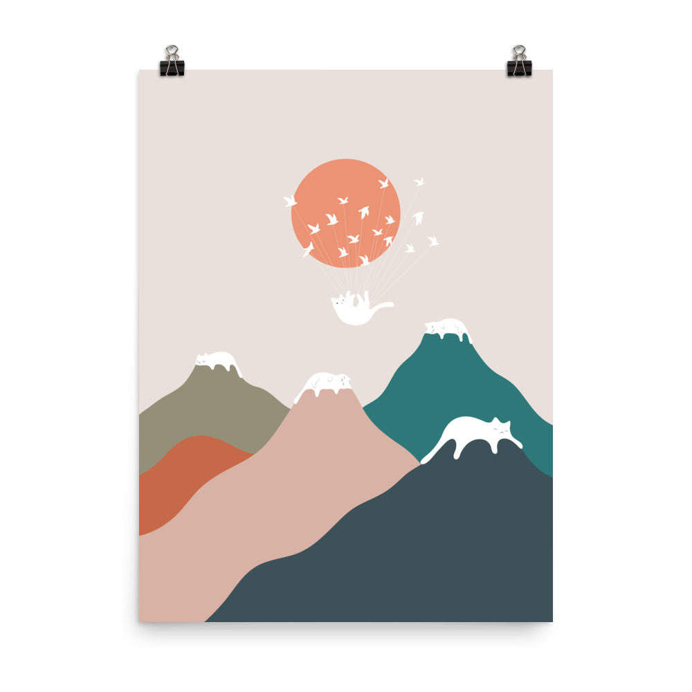 Cat Landscape 193 - Art print