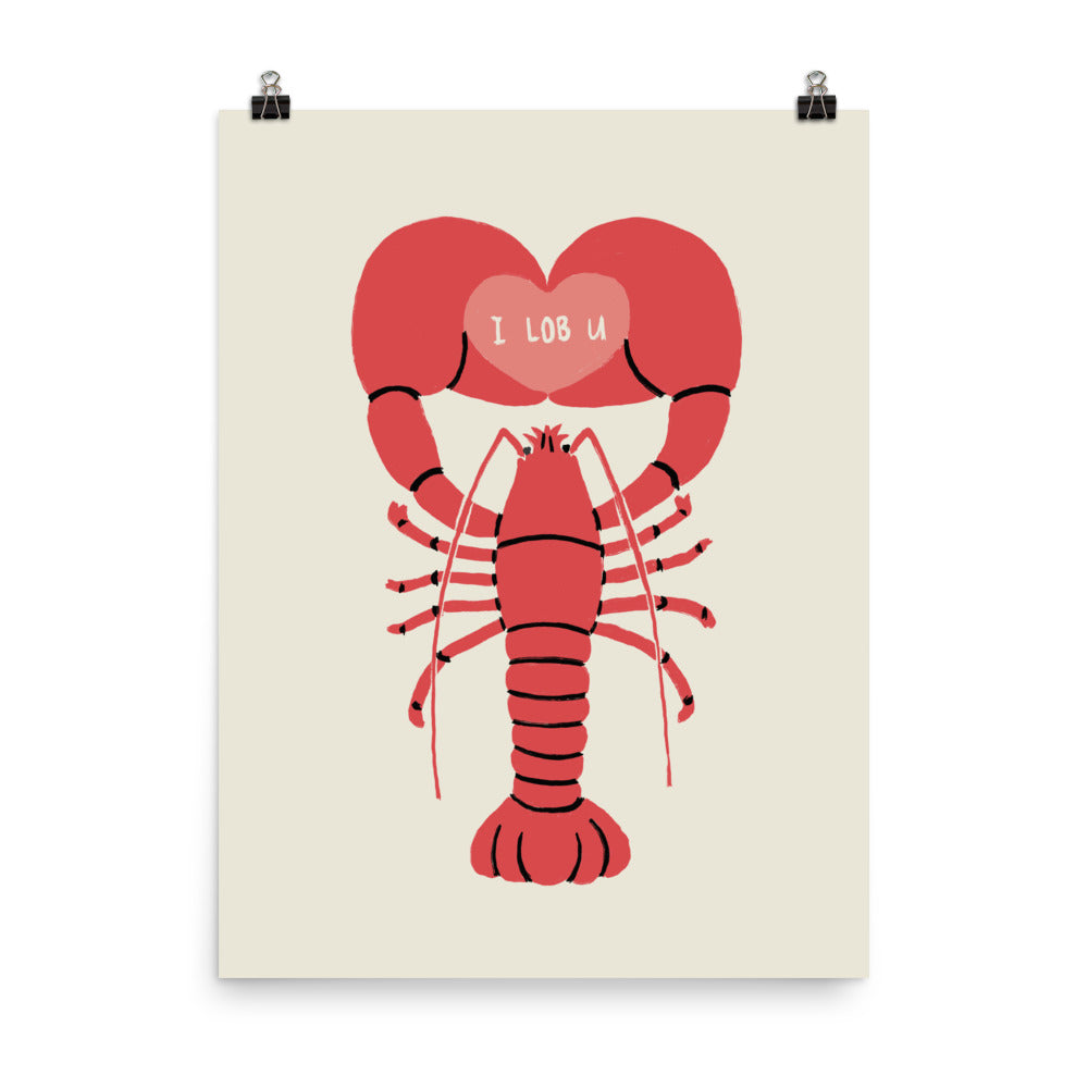 I LOB U - Art print
