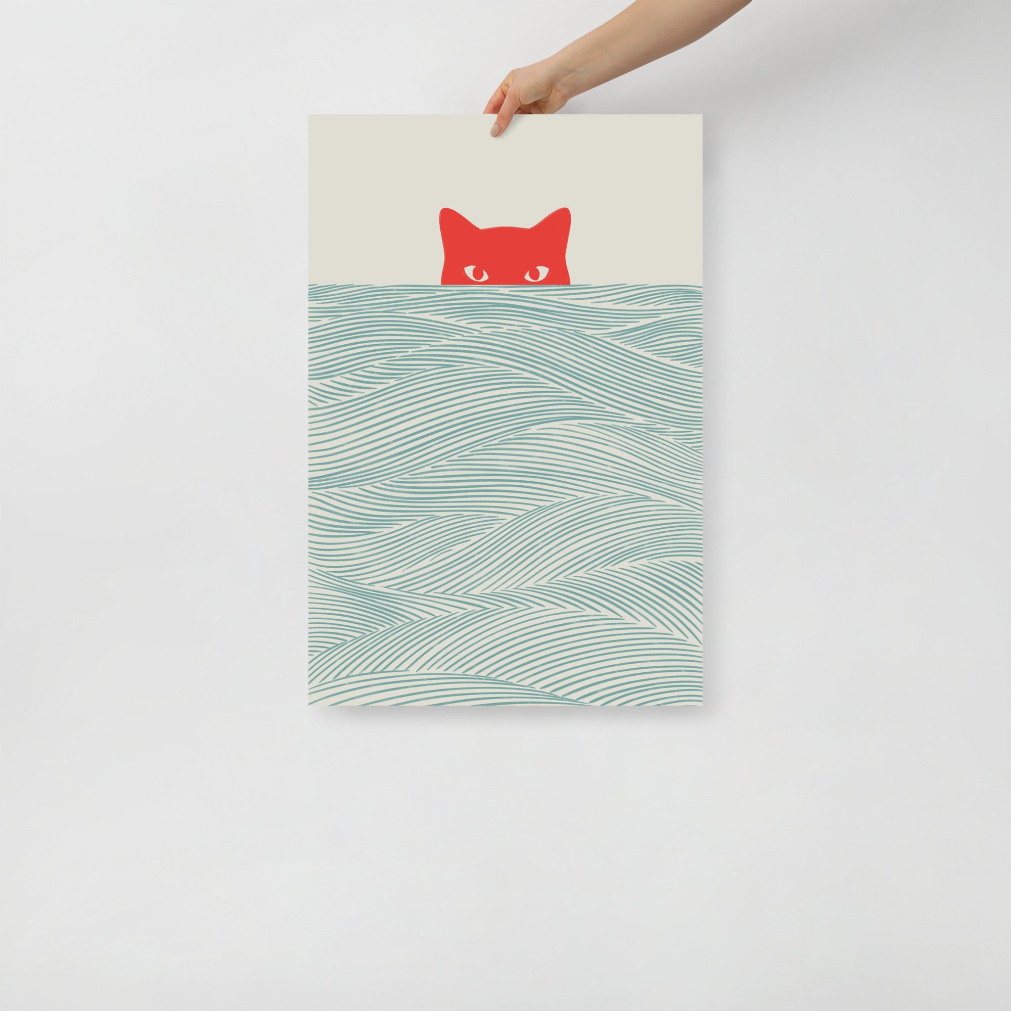 Cat Landscape 180 - Art print