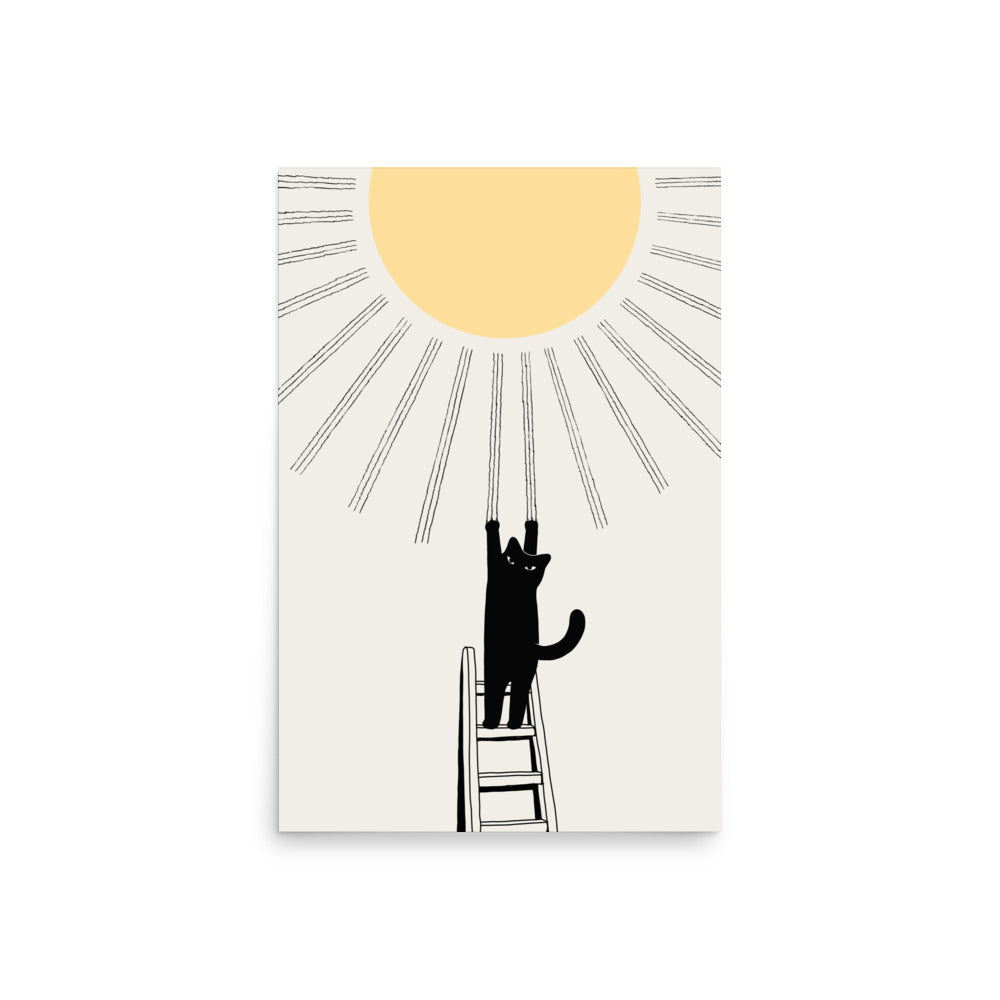 Cat Landscape 198: Making Sunshine - Art print