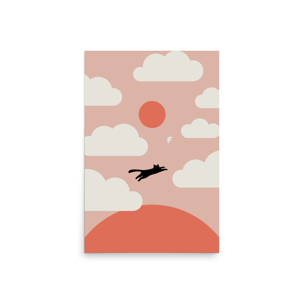 Cat Landscape 200: Hope - Art print