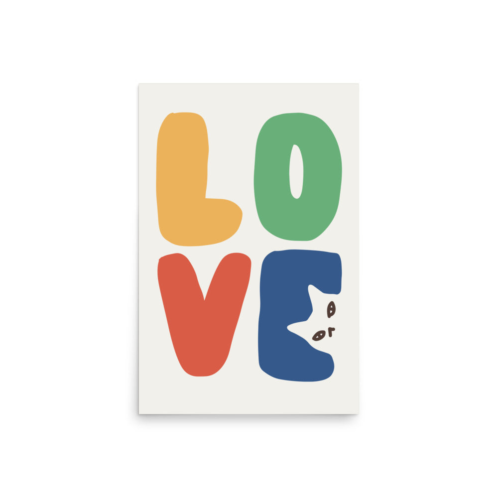 LOVE Cat - Art print