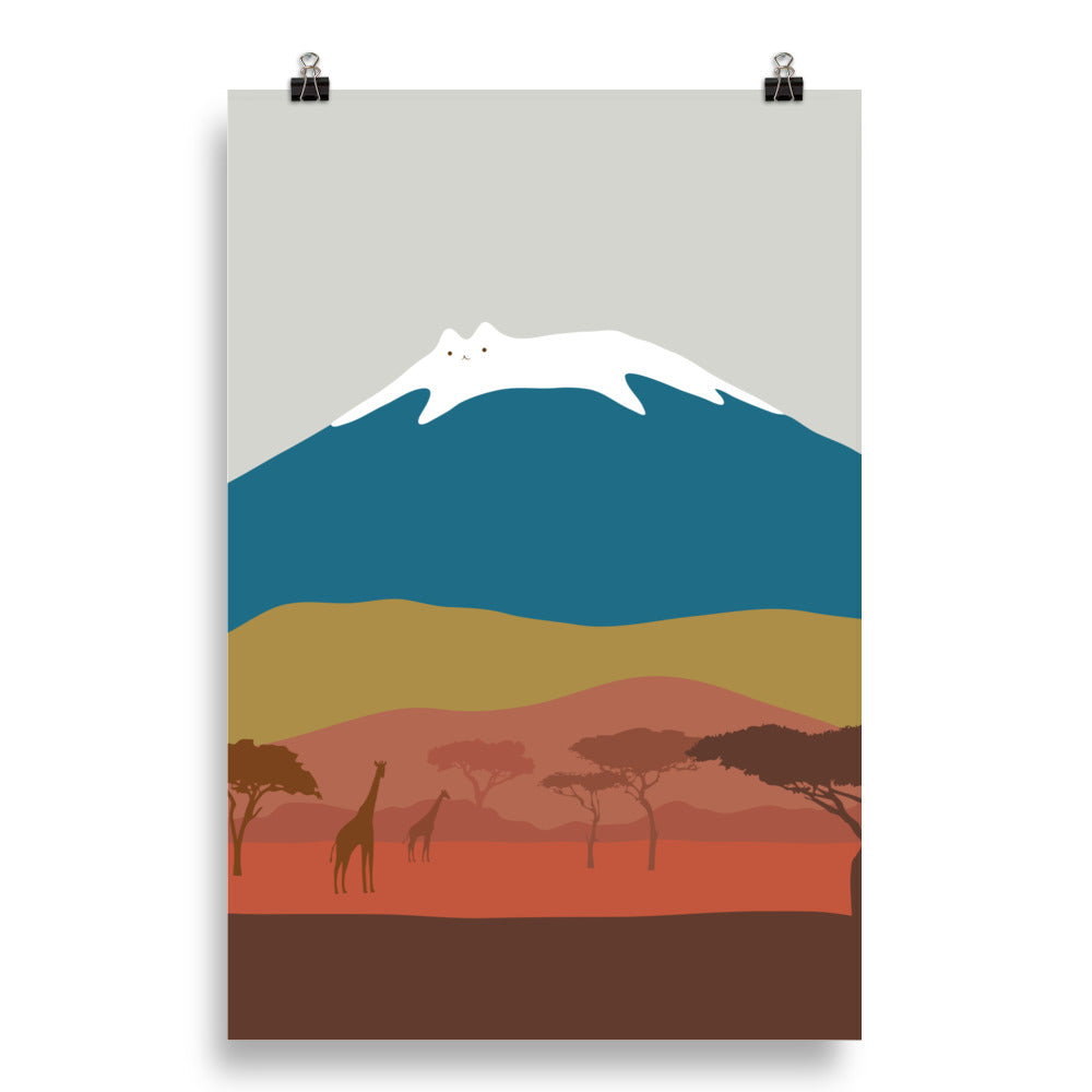 Cat Landscape 195: Mt. Kittymanjaro - Art print