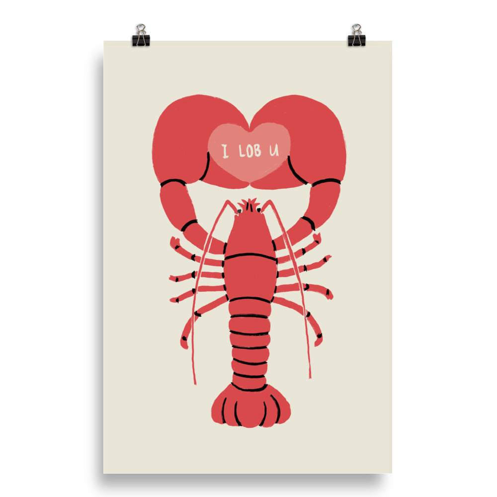 I LOB U - Art print