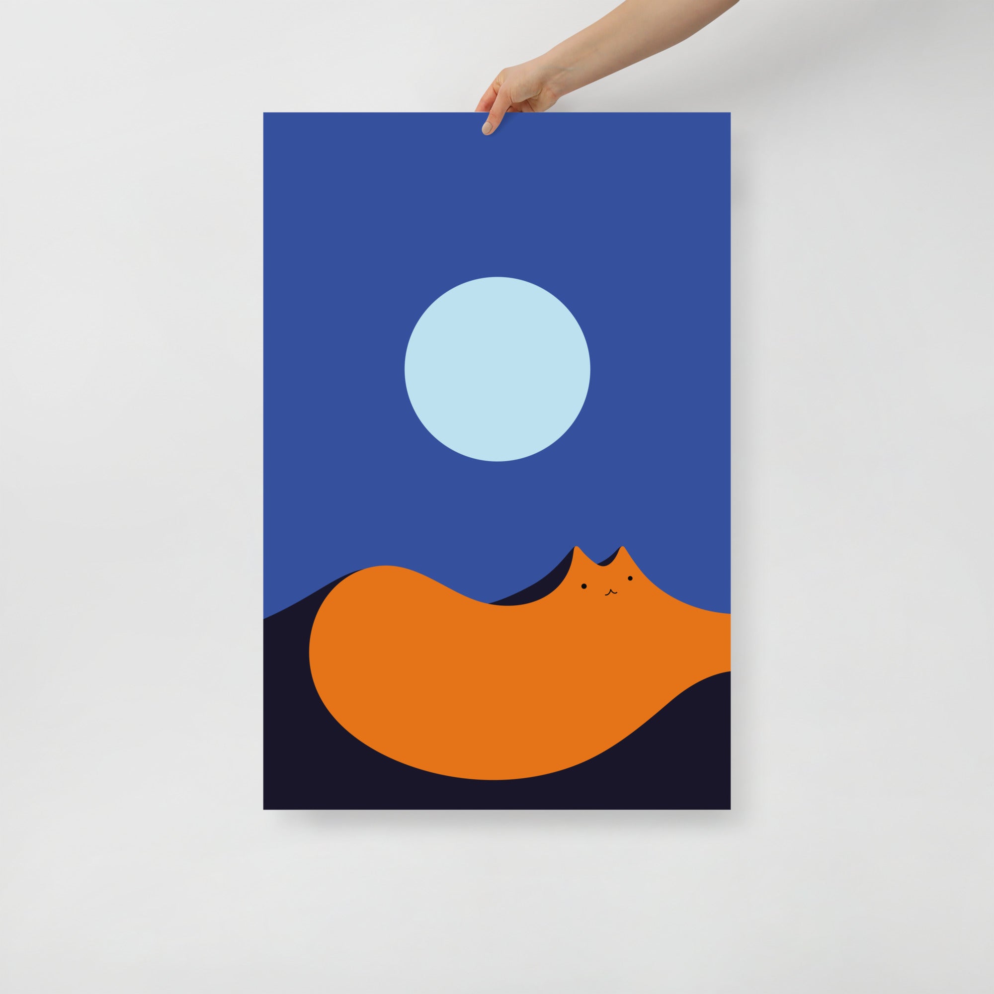 Cat Landscape 179: Lunar Mirage - Art print
