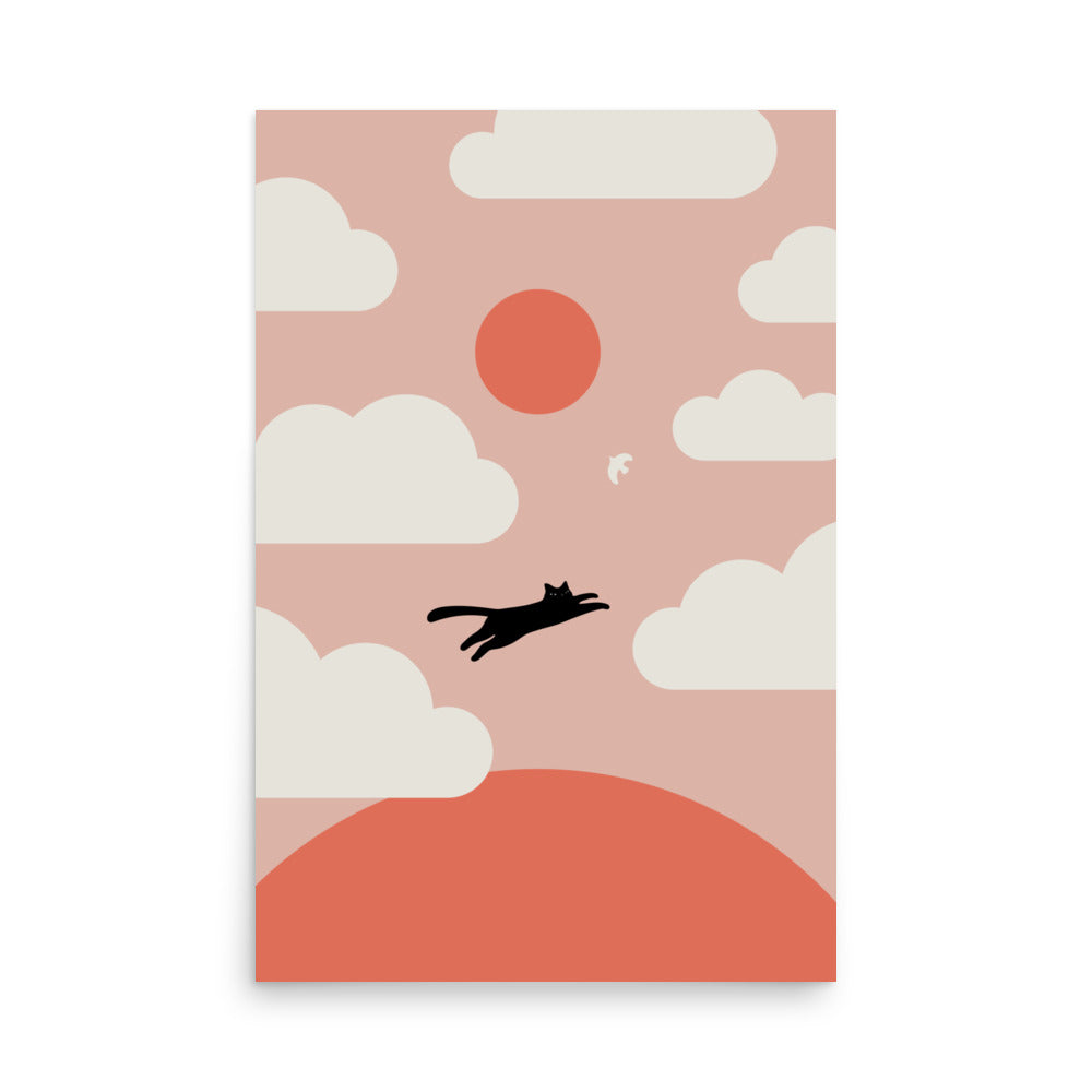 Cat Landscape 200: Hope - Art print