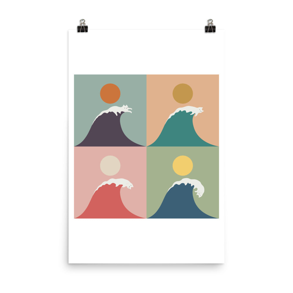 Cat Wave 2x2 - Air print