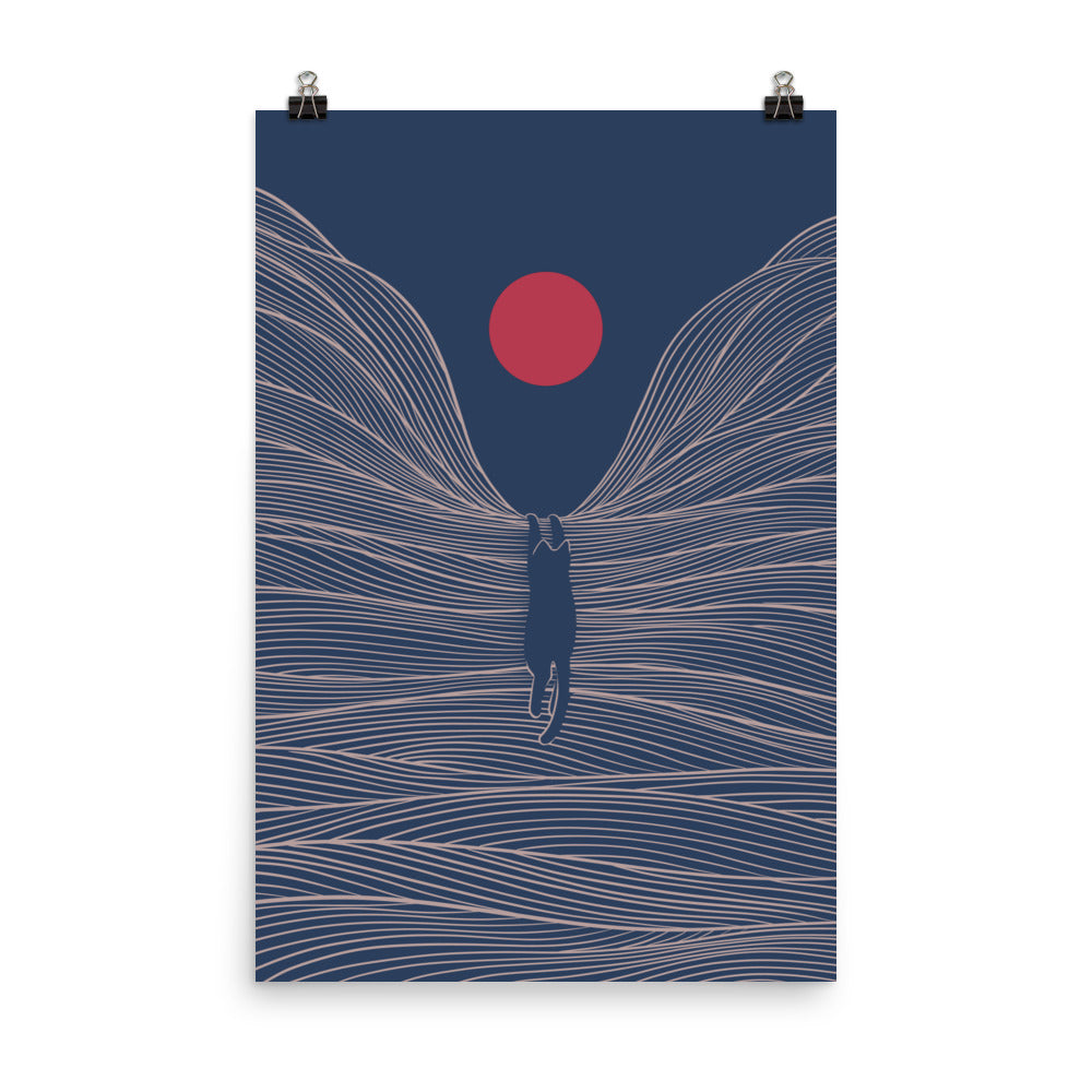 Cat Landscape 189 - Art print