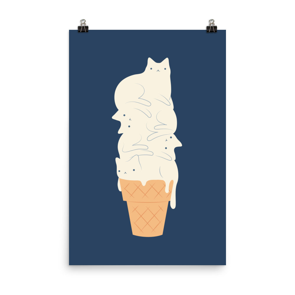 Cat ice cream (2024) - Art print