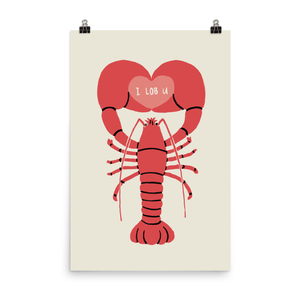I LOB U - Art print