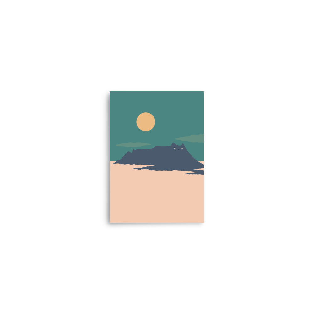 Cat Landscape 202: Mt. Kinabalu - Art print