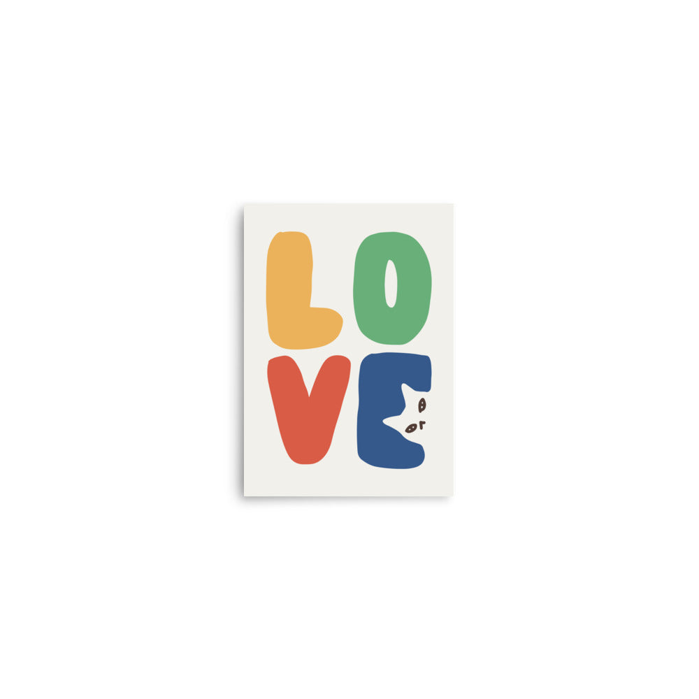 LOVE Cat - Art print