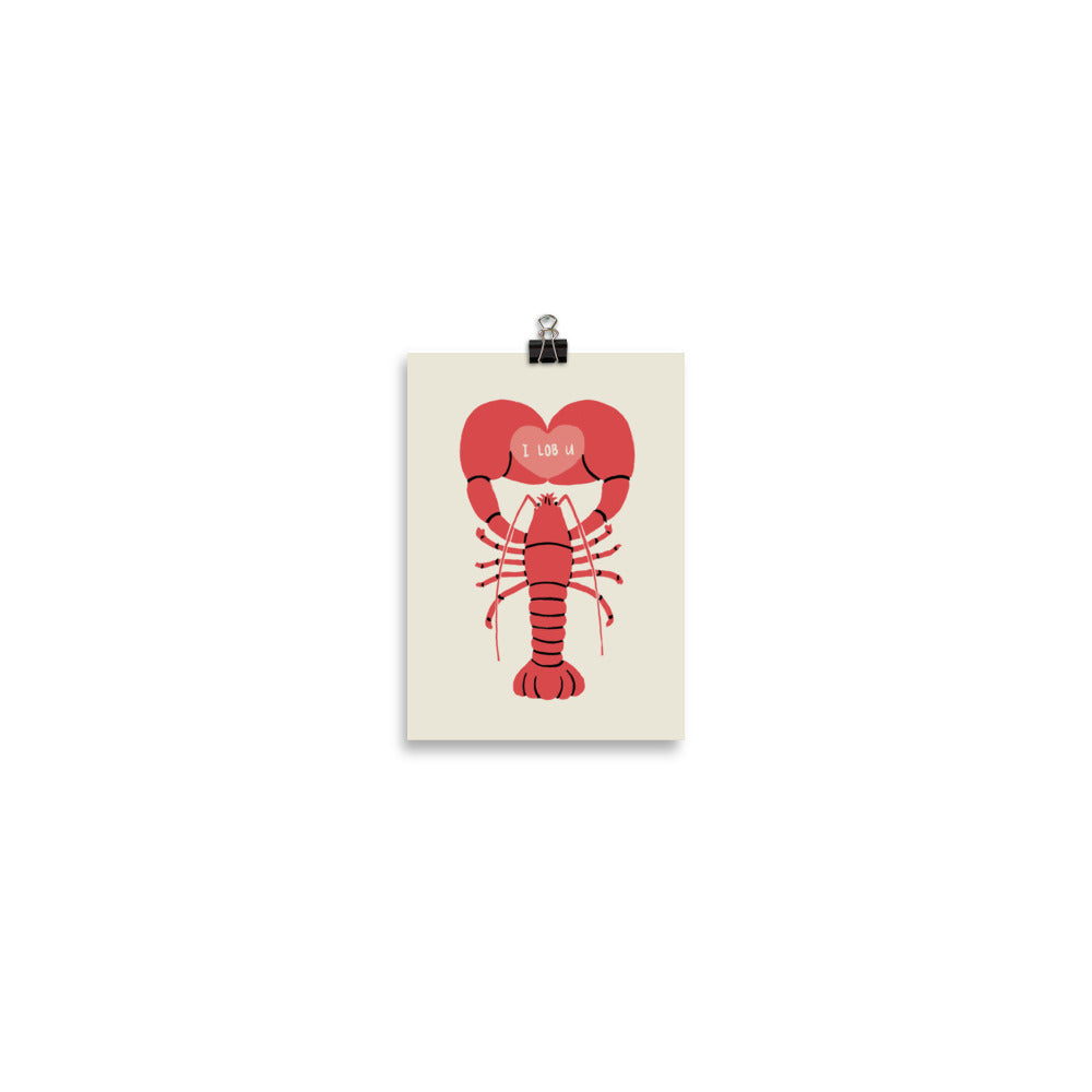 I LOB U - Art print