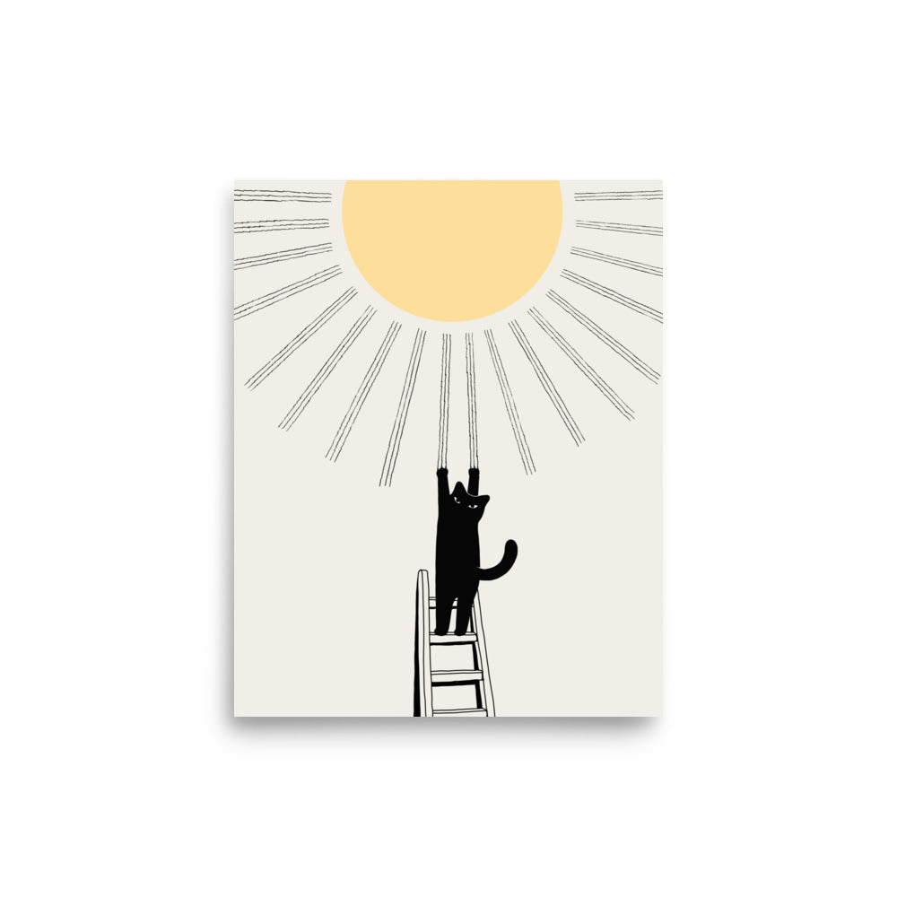 Cat Landscape 198: Making Sunshine - Art print