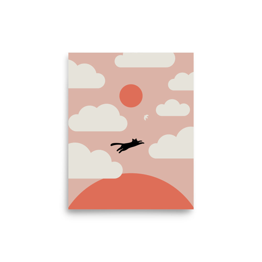 Cat Landscape 200: Hope - Art print