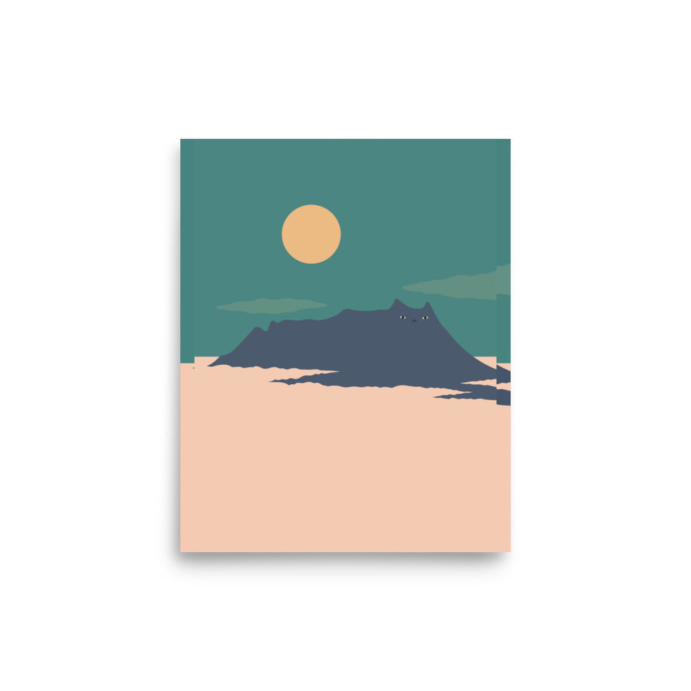 Cat Landscape 202: Mt. Kinabalu - Art print