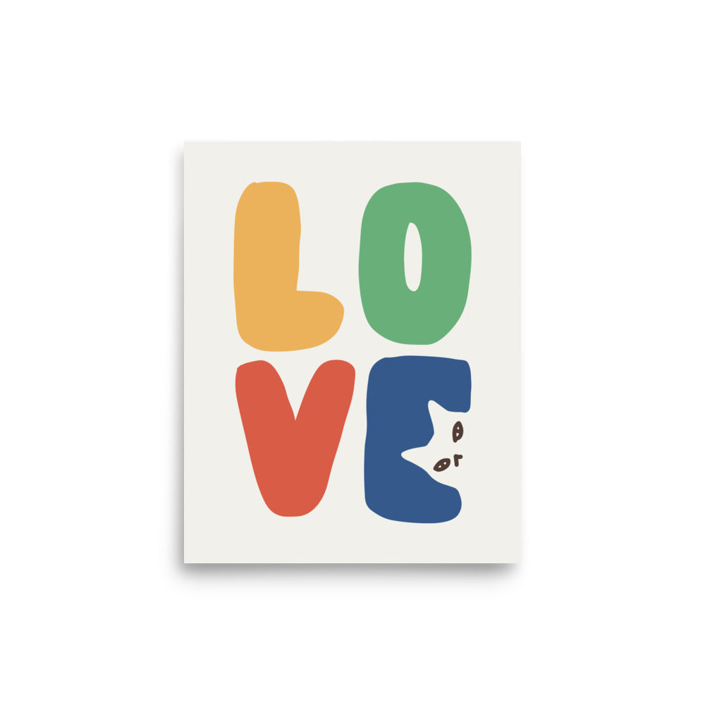 LOVE Cat - Art print