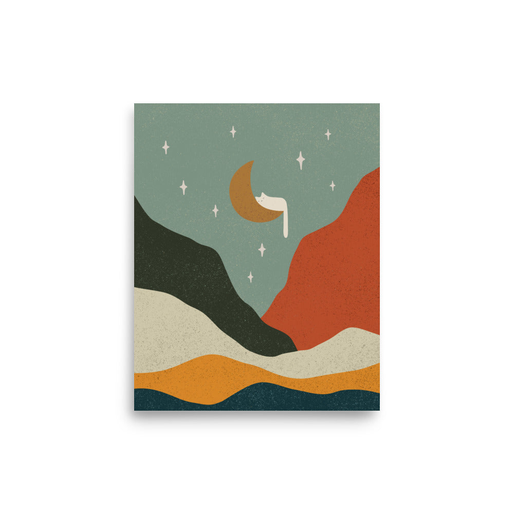 Cat Landscape 203 - Art print