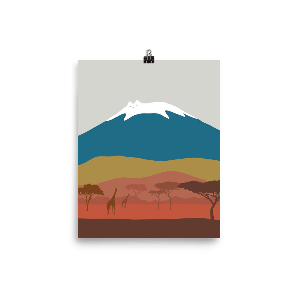 Cat Landscape 195: Mt. Kittymanjaro - Art print