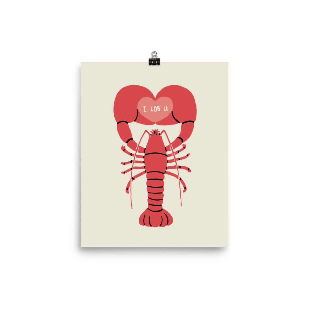 I LOB U - Art print