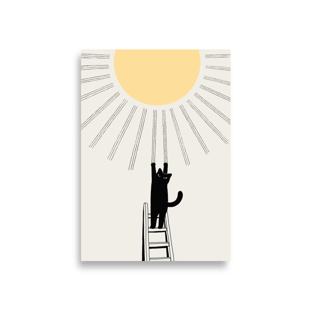Cat Landscape 198: Making Sunshine - Art print