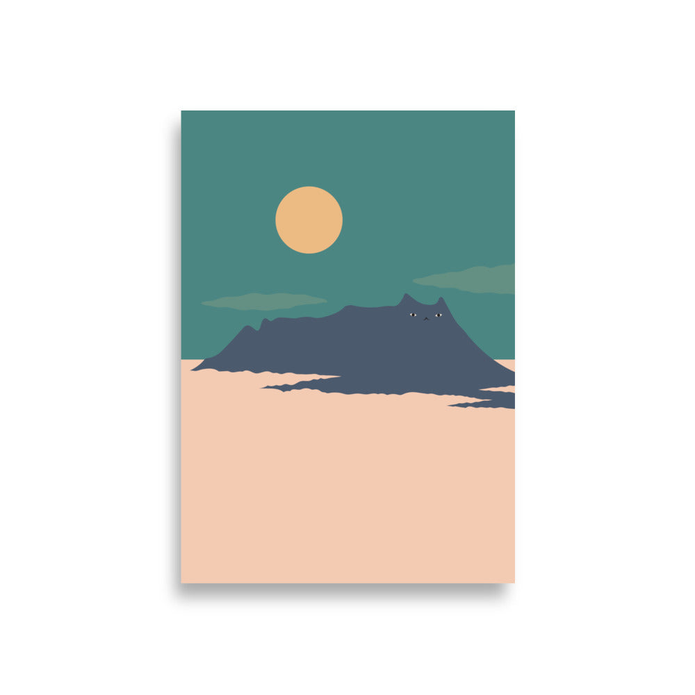 Cat Landscape 202: Mt. Kinabalu - Art print