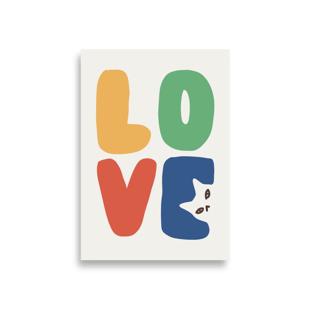 LOVE Cat - Art print