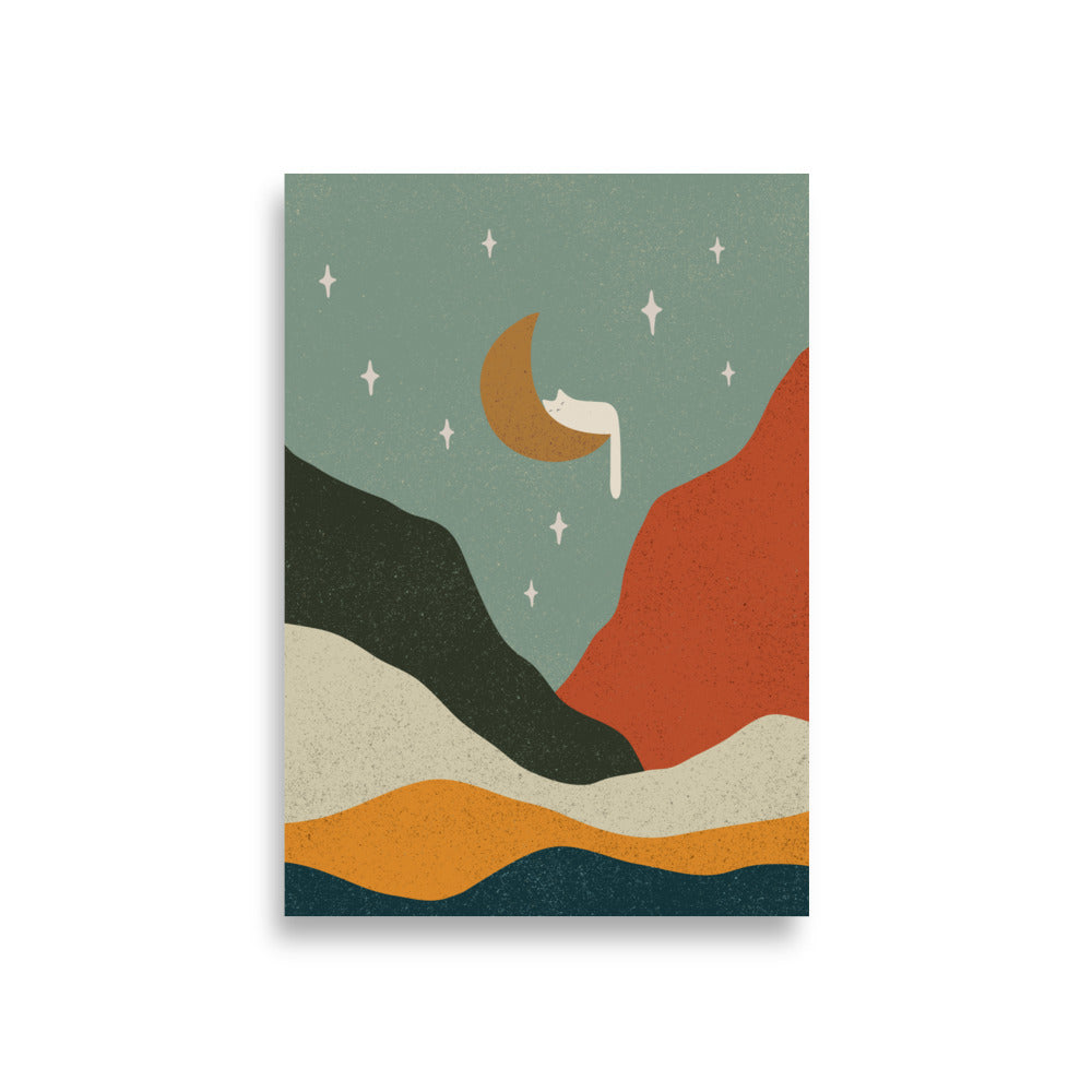 Cat Landscape 203 - Art print