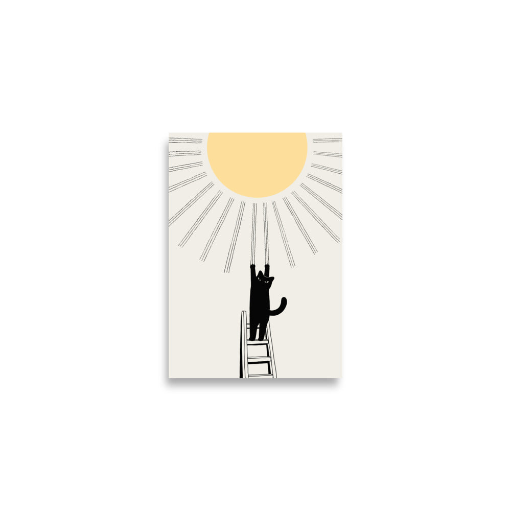 Cat Landscape 198: Making Sunshine - Art print