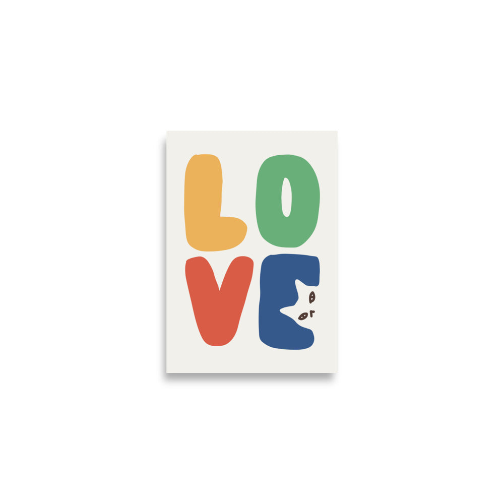 LOVE Cat - Art print